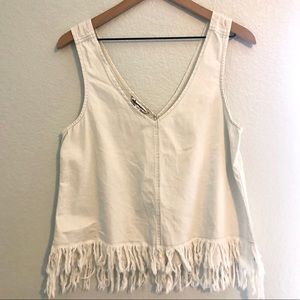 American Eagle Tank with frayed detailing